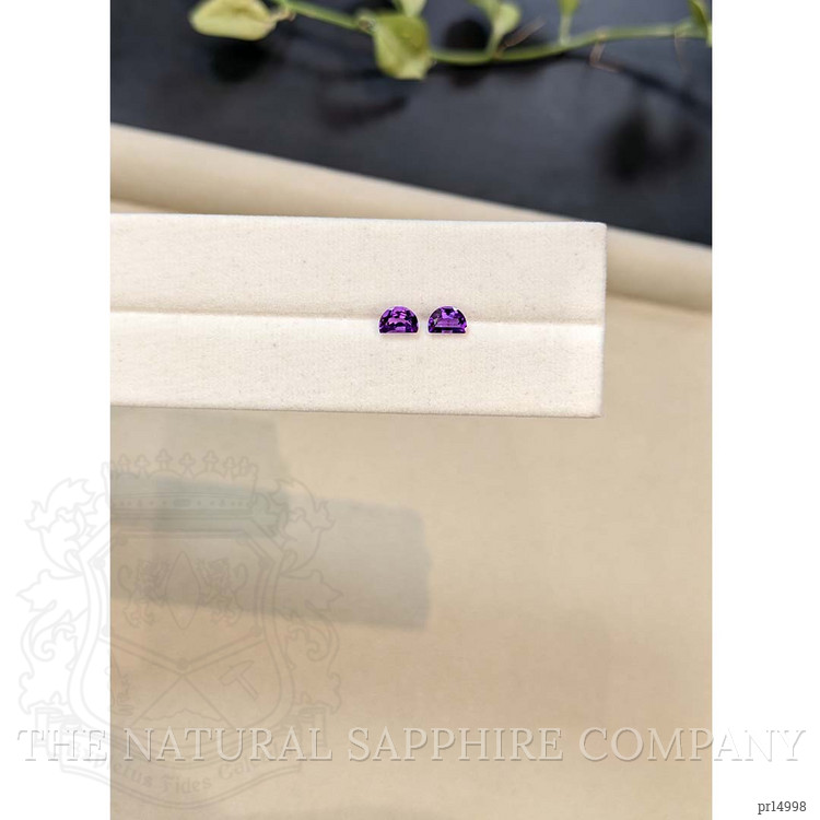 0.56 Ct.Tw. Purple Amethyst Pair from Brazil