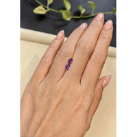 0.56 Ct.Tw.Total Carat Weight Purple Amethyst Pair from Brazil Life Style