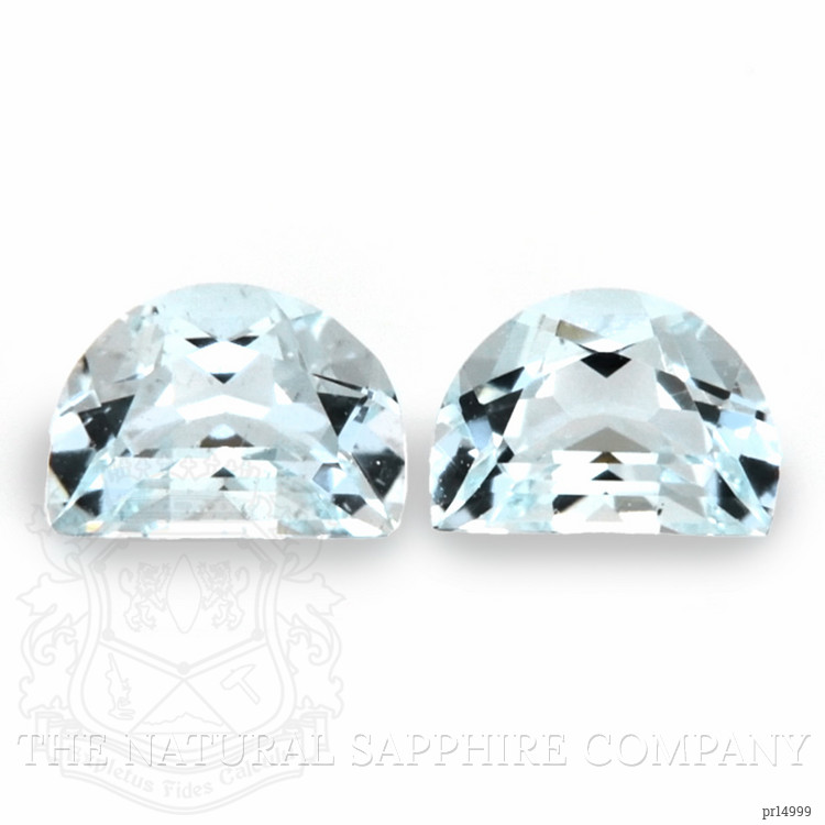 0.63 Ct.Tw. Blue Aquamarine Pair from Brazil