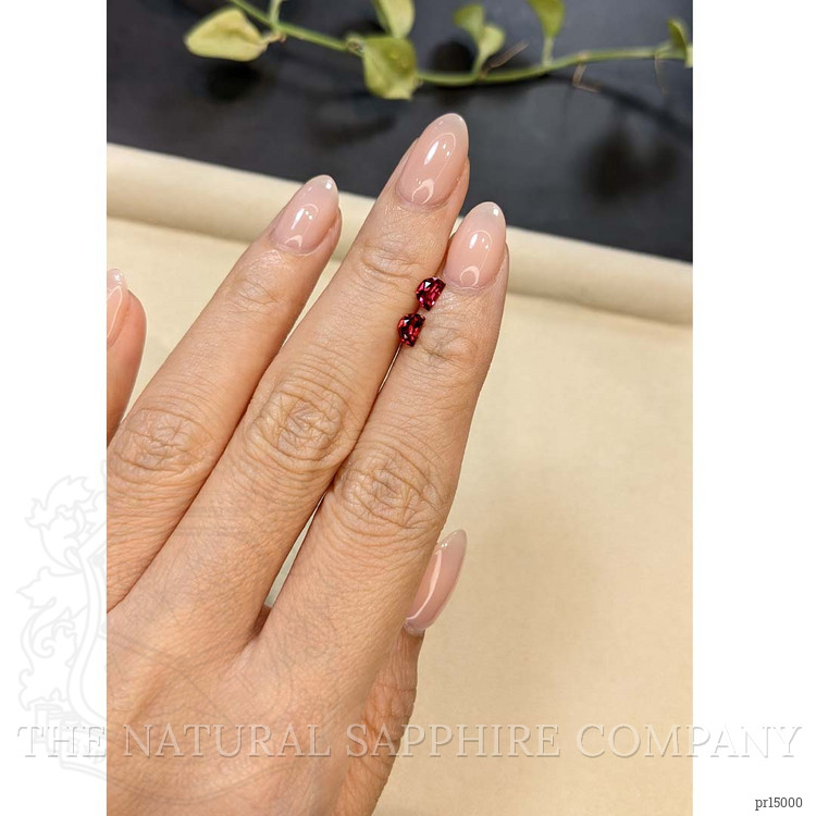 0.83 Ct.Tw. Red Garnet Pair from Madagascar