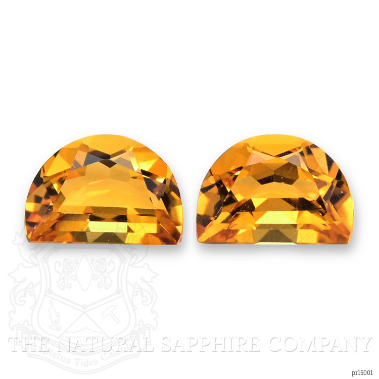 0.57 Ct.Tw. Orange Citrine Pair from Brazil