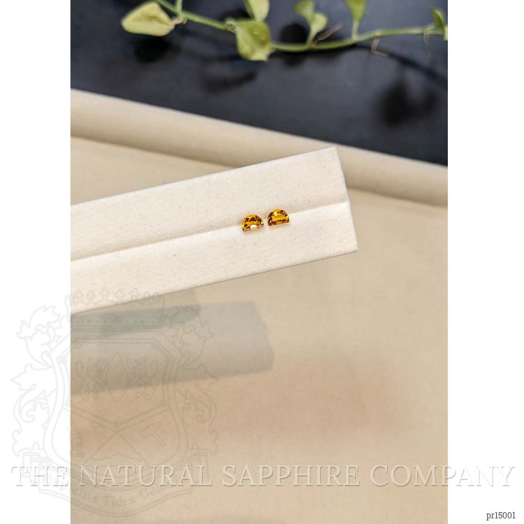 0.57 Ct.Tw. Orange Citrine Pair from Brazil