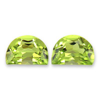 0.73&nbsp;Ct.Tw.Total Carat Weight Green (Lime Green) Peridot Pair from Burma (Myanmar) Video