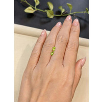 0.73&nbsp;Ct.Tw.Total Carat Weight Green (Lime Green) Peridot Pair from Burma (Myanmar) Life Style