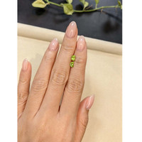 0.73&nbsp;Ct.Tw.Total Carat Weight Green (Lime Green) Peridot Pair from Burma (Myanmar) Life Style