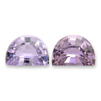 0.82 Ct.Tw.Total Carat Weight Purple Sapphire Pair from Madagascar Video