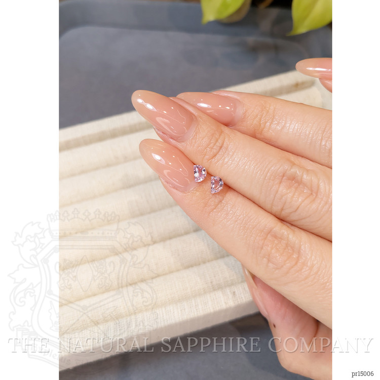 0.84 Ct.Tw. Pink Sapphire Pair from Madagascar