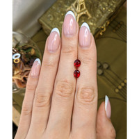2.20&nbsp;Ct.Tw.Total Carat Weight Ruby Pair from Mozambique Life Style