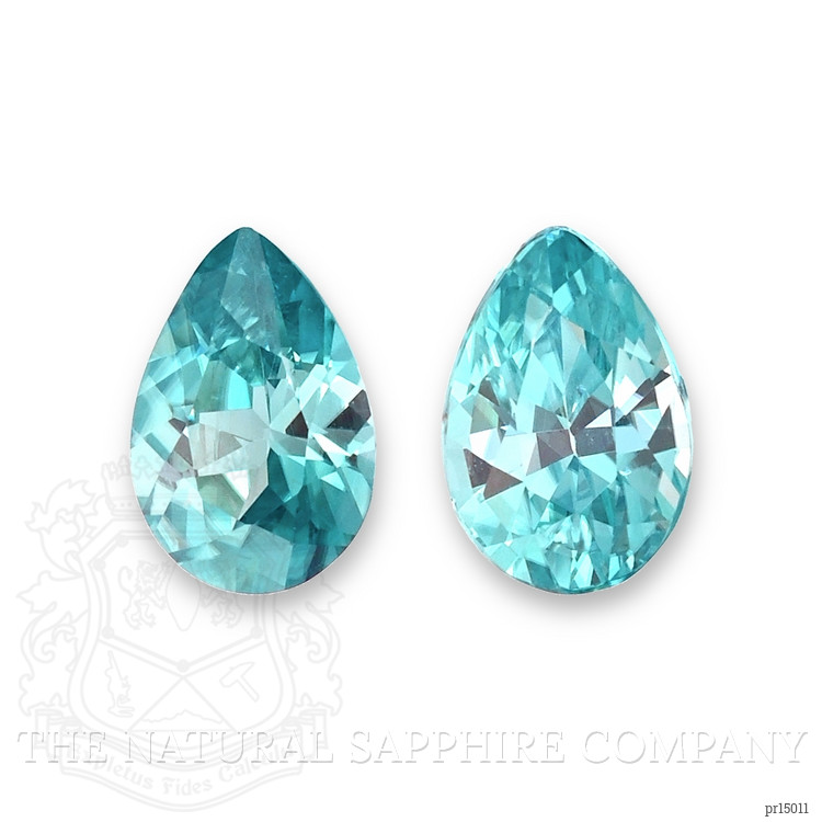 4.03 Ct.Tw. Blue Zircon Pair from Cambodia