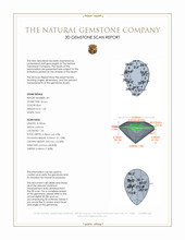 4.03 Ct.Tw.Total Carat Weight Blue Zircon Pair from Cambodia 3 D Scan Report