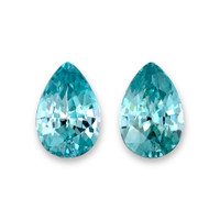 4.18&nbsp;Ct.Tw.Total Carat Weight Greenish Blue Zircon Pair from Cambodia Video