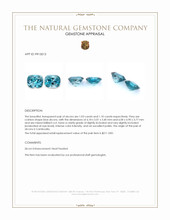 2.13 Ct.Tw.Total Carat Weight Blue Zircon Pair from Cambodia Appraisal