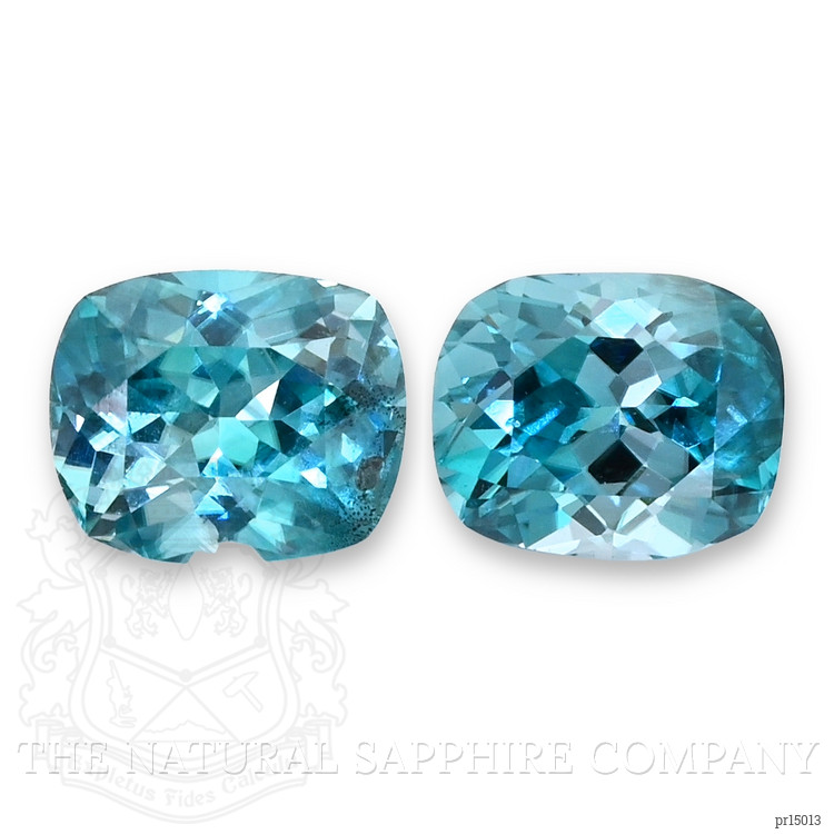 2.13 Ct.Tw. Blue Zircon Pair from Cambodia