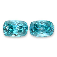 1.93&nbsp;Ct.Tw.Total Carat Weight Blue Zircon Pair from Cambodia Video