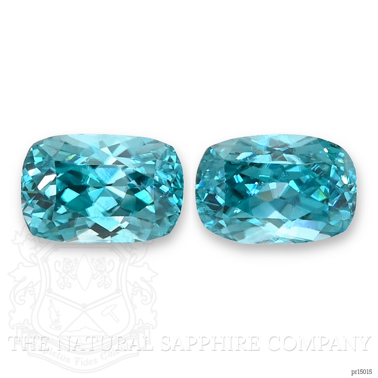 1.93 Ct.Tw. Blue Zircon Pair from Cambodia