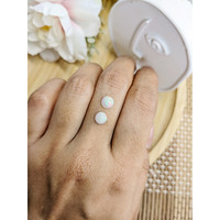 0.86&nbsp;Ct.Tw.Total Carat Weight Multi Color Cabochon Opal Pair from Australia Life Style