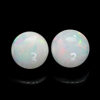 0.88 Ct.Tw. Round Opal Pair