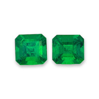1.30 Ct.Tw.Total Carat Weight Emerald Pair from Colombia Video