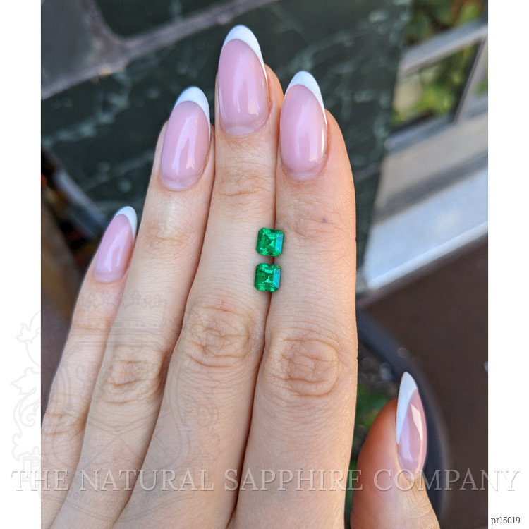 1.30 Ct.Tw. Emerald Pair from Colombia
