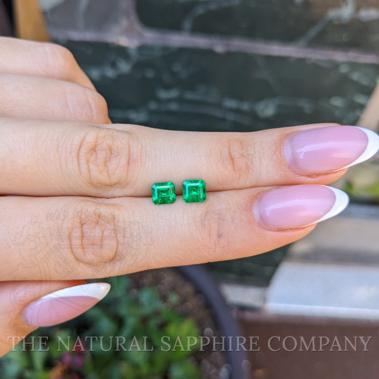1.30 Ct.Tw. Emerald Pair from Colombia