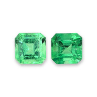 2.68 Ct.Tw.Total Carat Weight Emerald Pair from Colombia Video