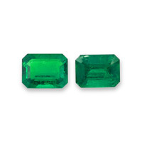 3.47 Ct.Tw.Total Carat Weight Emerald Pair from Colombia Video