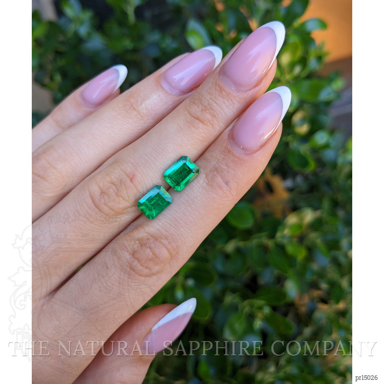 3.47 Ct.Tw. Emerald Pair from Colombia