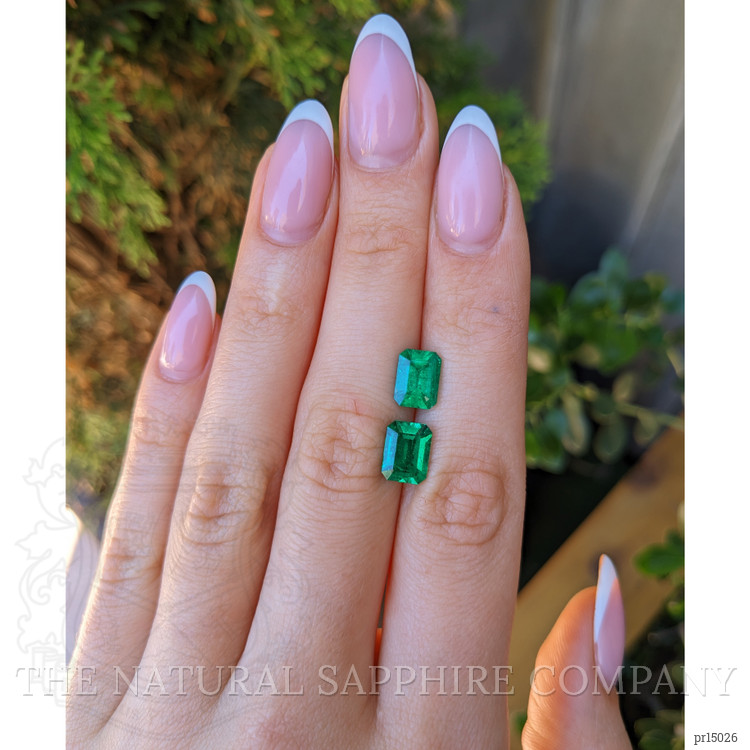 3.47 Ct.Tw. Emerald Pair from Colombia