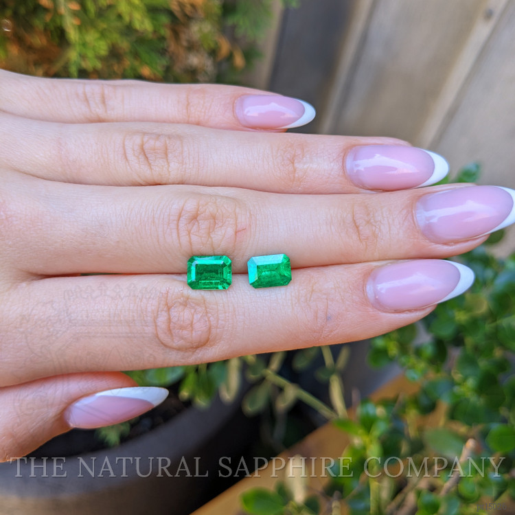 3.47 Ct.Tw. Emerald Pair from Colombia