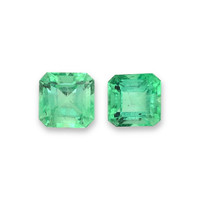3.68 Ct.Tw.Total Carat Weight Emerald Pair from Colombia Video