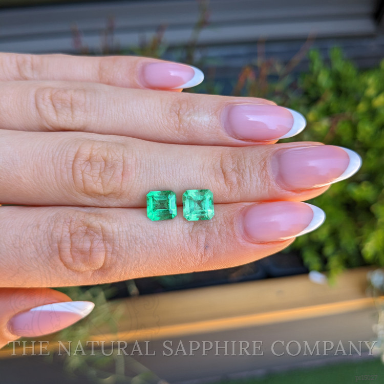3.68 Ct.Tw. Emerald Pair from Colombia
