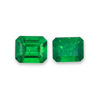1.43 Ct.Tw.Total Carat Weight Emerald Pair from Colombia Video