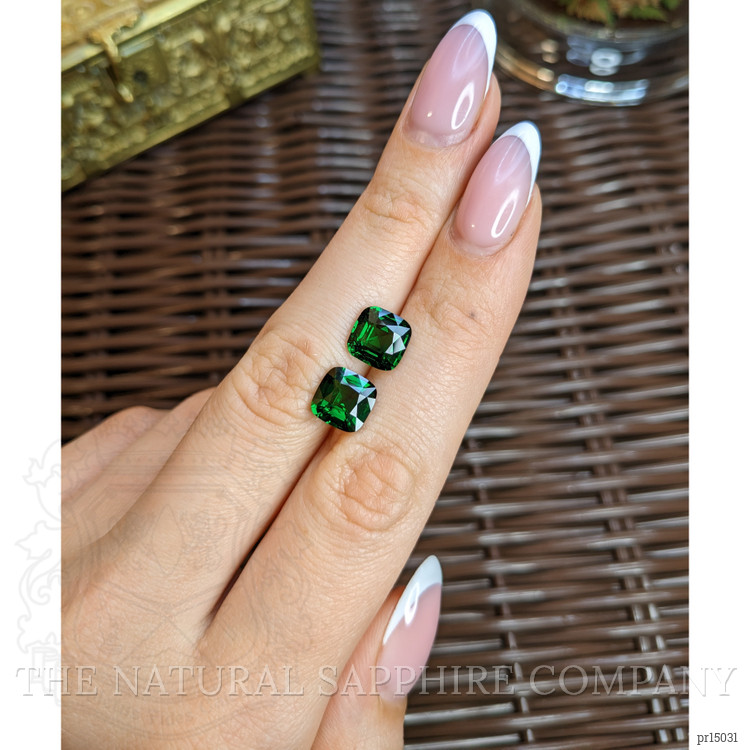 6.11 Ct.Tw. Tsavorite Garnet Pair from Madagascar