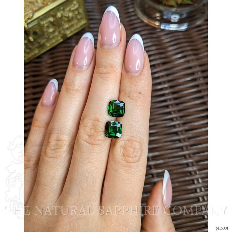 6.11 Ct.Tw. Tsavorite Garnet Pair from Madagascar