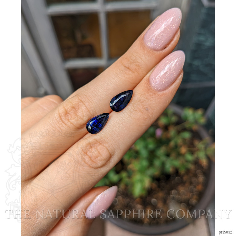 6.36 Ct.Tw. Blue Sapphire Pair from Ceylon (Sri Lanka)