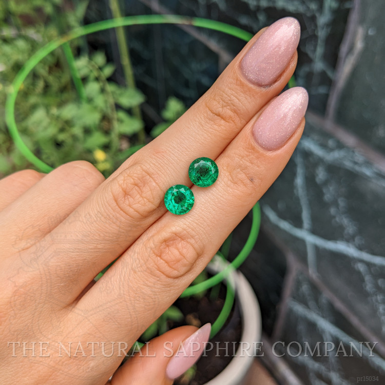 4.18 Ct.Tw. Emerald Pair from Zambia