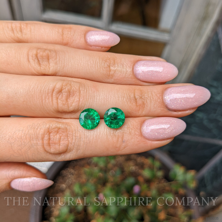 6.10 Ct.Tw. Emerald Pair from Zambia