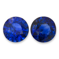 4.40&nbsp;Ct.Tw.Total Carat Weight Blue Sapphire Pair from Ceylon (Sri Lanka) Video