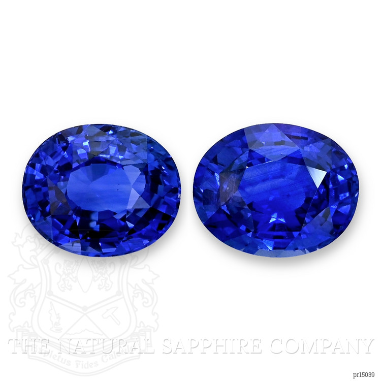 5.70 Ct.Tw. Blue Sapphire Pair from Ceylon (Sri Lanka)