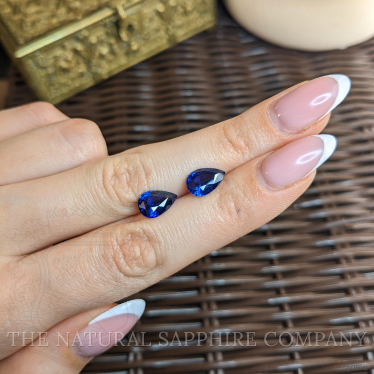 5.36 Ct.Tw. Blue Sapphire Pair from Ceylon (Sri Lanka)