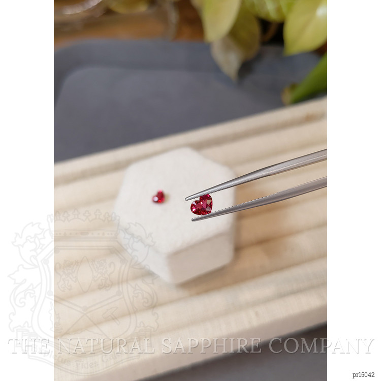 1.21 Ct.Tw. Pinkish Red Ruby Pair from Mozambique