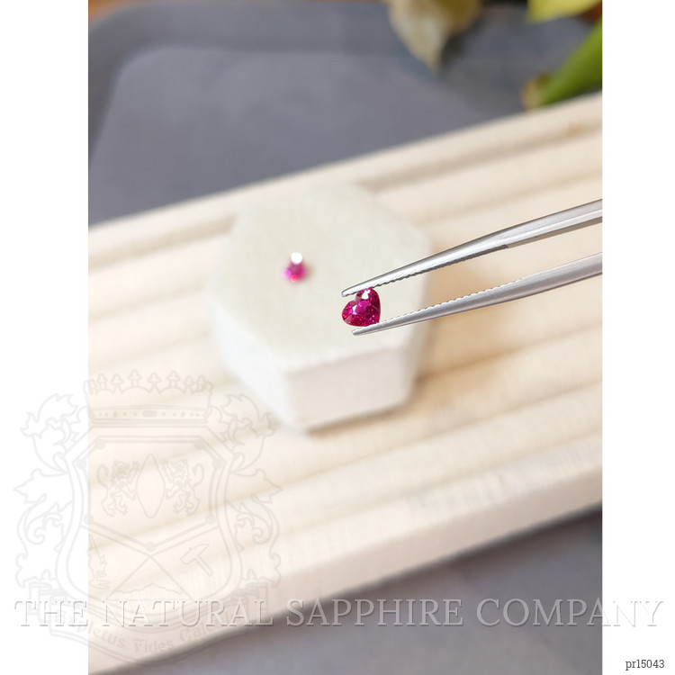 1.10 Ct.Tw. Pinkish Red Ruby Pair from Mozambique