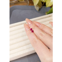 1.10 Ct.Tw.Total Carat Weight Pinkish Red Ruby Pair from Mozambique Life Style
