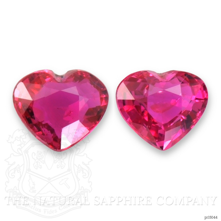 1.21 Ct.Tw. Pinkish Red Ruby Pair from Mozambique
