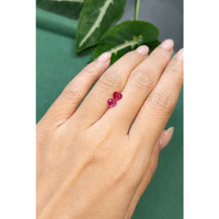 1.21&nbsp;Ct.Tw.Total Carat Weight Pinkish Red Ruby Pair from Mozambique Life Style