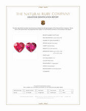 1.24&nbsp;Ct.Tw.Total Carat Weight Ruby Pair from Mozambique Scan Report