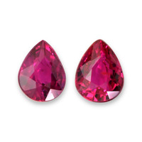 1.25&nbsp;Ct.Tw.Total Carat Weight Purplish Red Ruby Pair from Mozambique Video