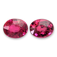 1.16&nbsp;Ct.Tw.Total Carat Weight Pinkish Red Ruby Pair from Mozambique Video