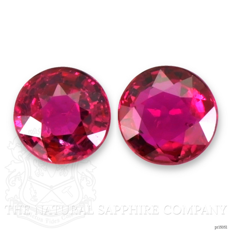 1.31 Ct.Tw. Pinkish Red Ruby Pair from Mozambique