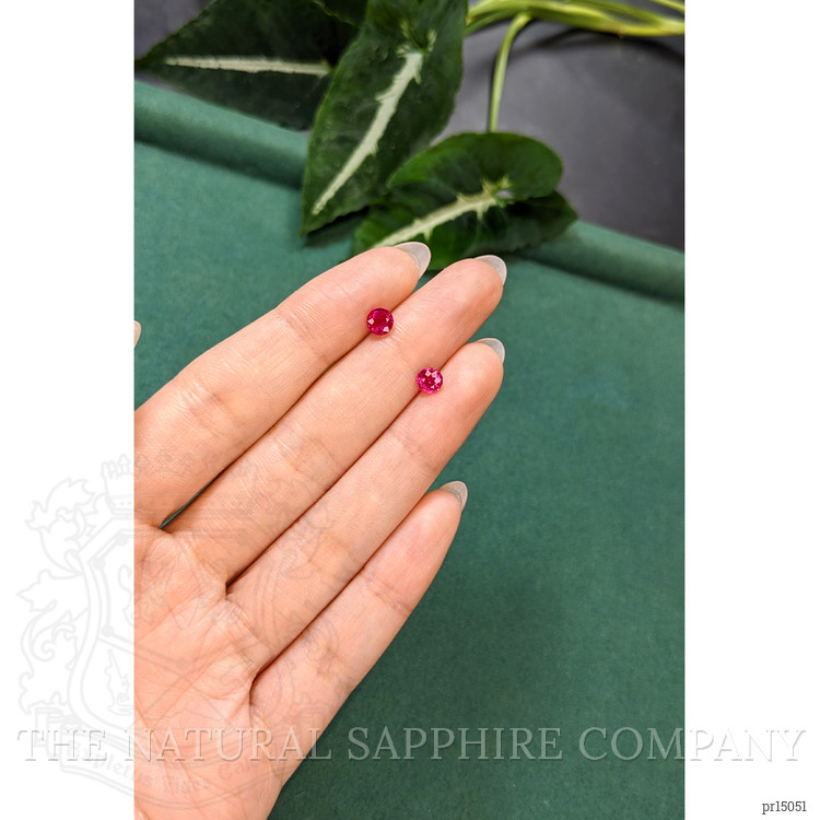 1.31 Ct.Tw. Pinkish Red Ruby Pair from Mozambique